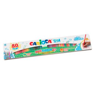 Set 80 Lápices de Colores Carioca Tita Maxi Rainbow · 1 Metro