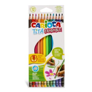 Lápices de Colores Borrables Carioca Tita 12 Unidades