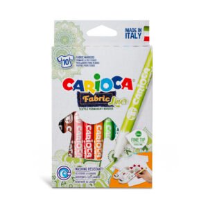 Plumones para Tela Carioca Fabric Liner 10 Unidades Punta Fina