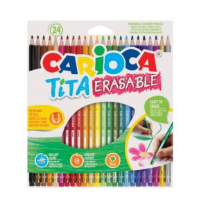 Lápices de Colores Borrables Carioca Tita 24 Unidades