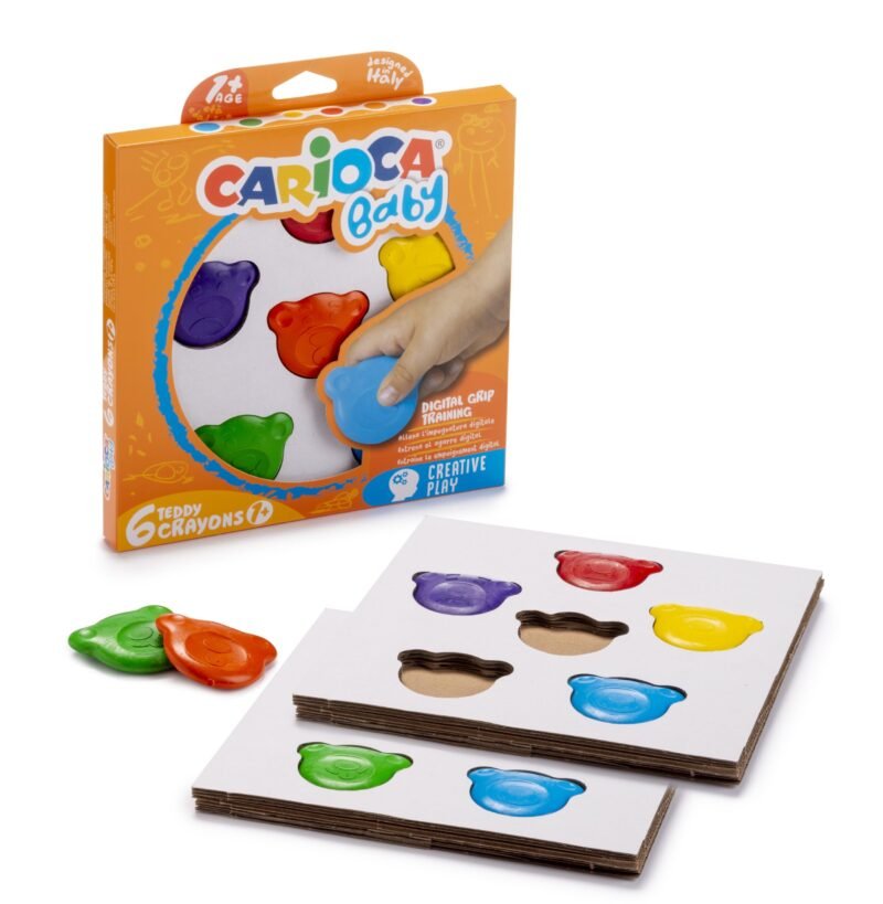 Crayones Carioca Baby Teddy 6 Unidades desde 1 Año — vista 2