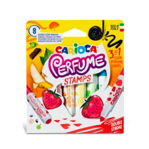 Plumones Perfumados Carioca Perfume Stamps 8 Unidades 3 en 1 con Sello