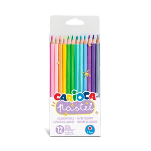 Lápices de Colores Pastel Carioca 12 Unidades