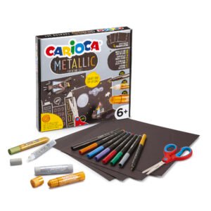 Set Creativo Carioca Metallic Creator · Tarjetas Pop Up 6+