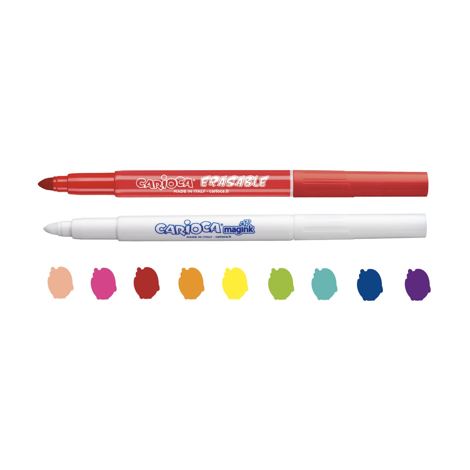 Plumones Carioca Magic Erasable 10 Unidades Borrables Plumones Carioca Magic Erasable 10 Unidades Borrables - Imagen 2