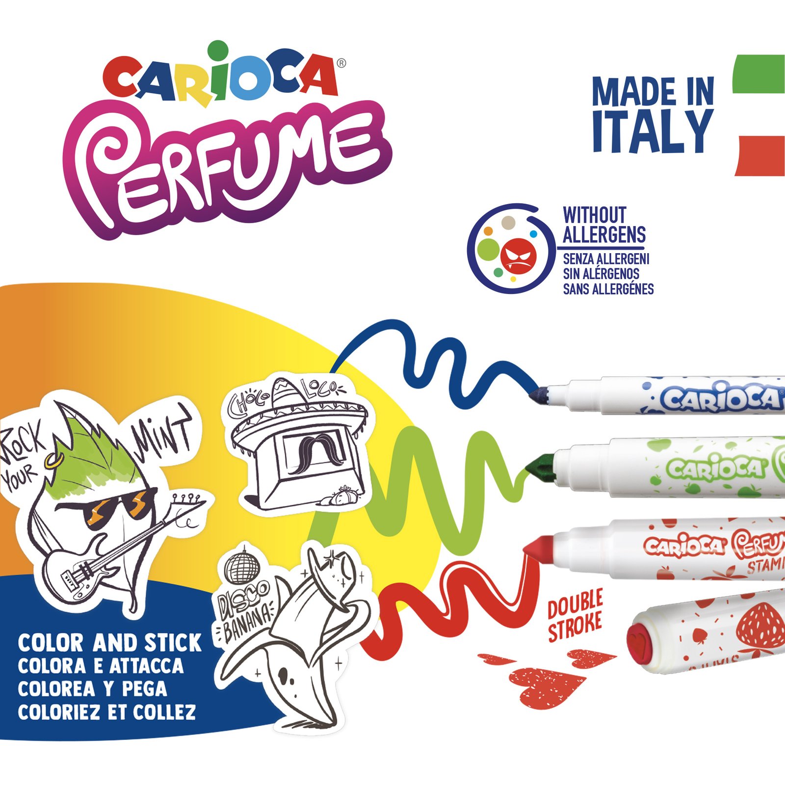 Plumones Perfumados Carioca Perfume 30 Unidades con Stickers para Colorear Plumones Perfumados Carioca Perfume 30 Unidades con Stickers para Colorear - Imagen 4