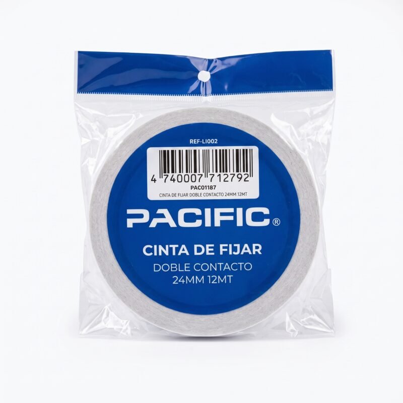 Cinta Doble Faz Pacific 24 mm x 12 m – Doble Contacto