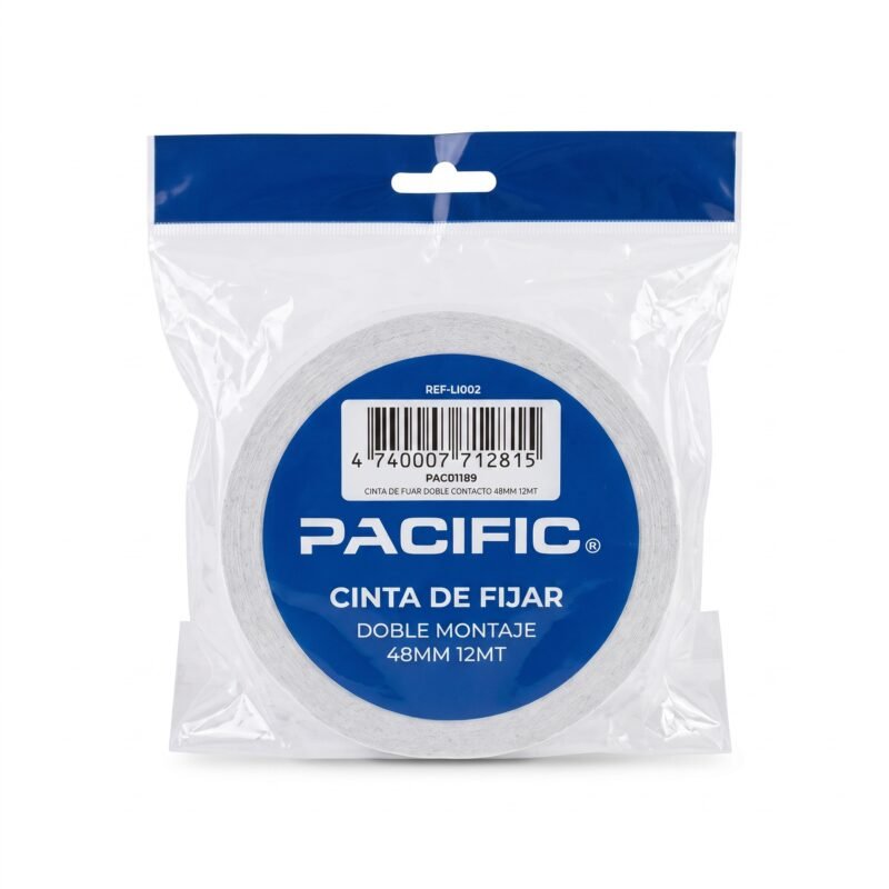 Cinta Doble Faz Pacific 48 mm x 12 m – Doble Contacto