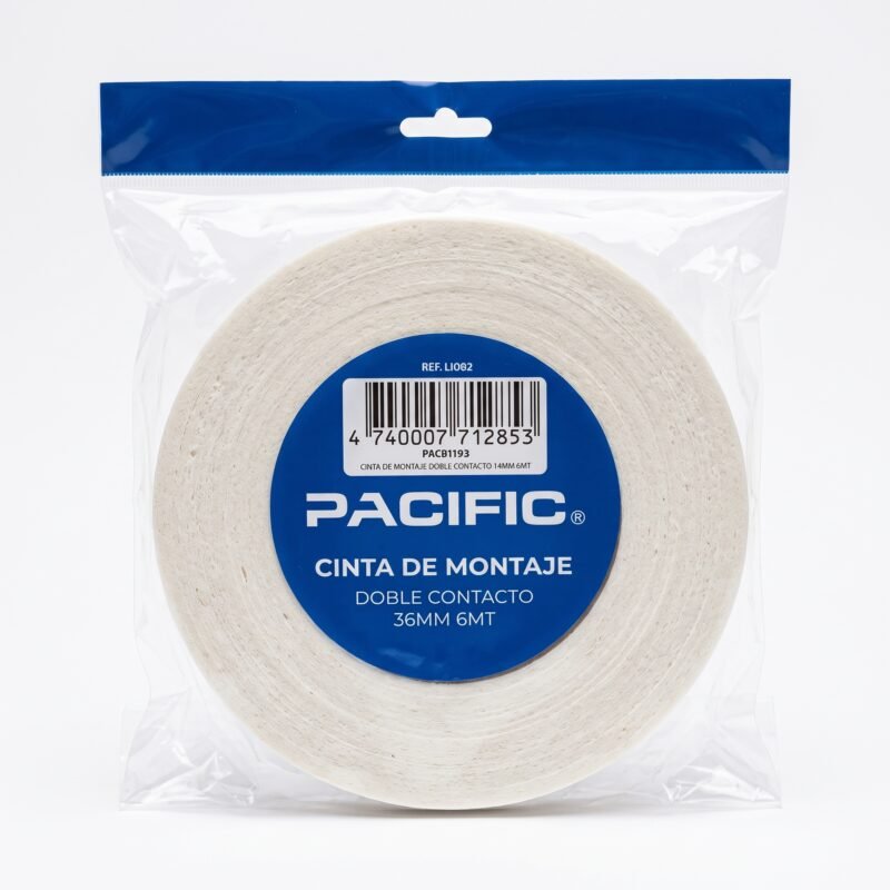 Cinta de Montaje Doble Faz Pacific 36 mm x 6 m – Espuma