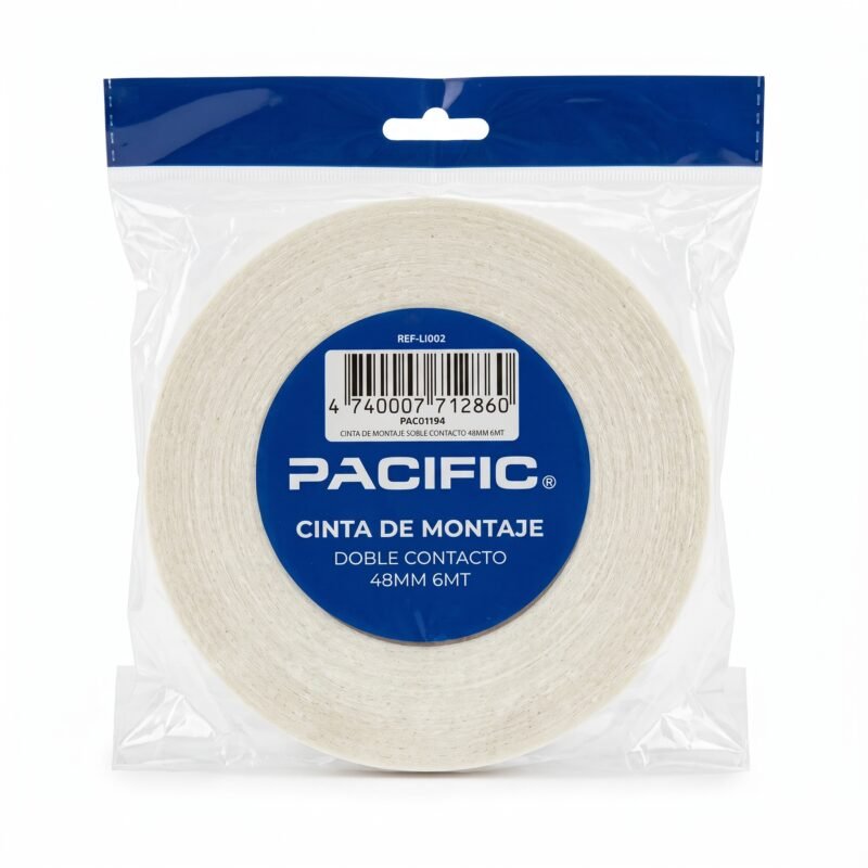 Cinta de Montaje Doble Faz Pacific 48 mm x 6 m – Espuma
