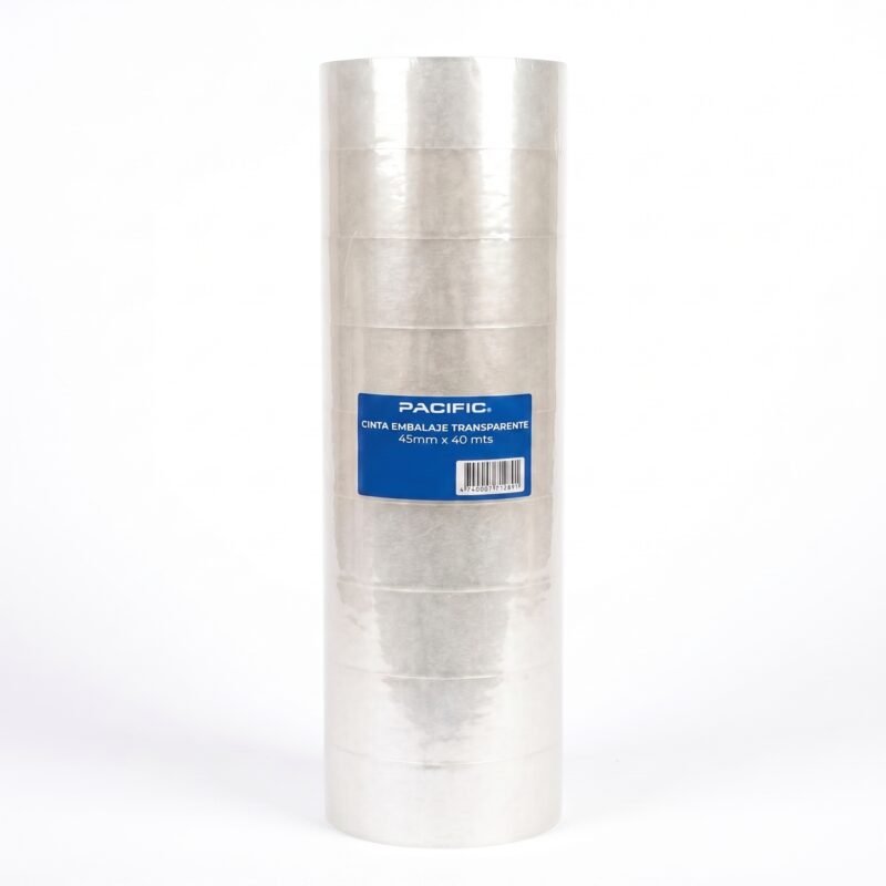 Pack 9 Cintas de Embalaje Transparente Pacific 45 mm x 40 m – 45 mic