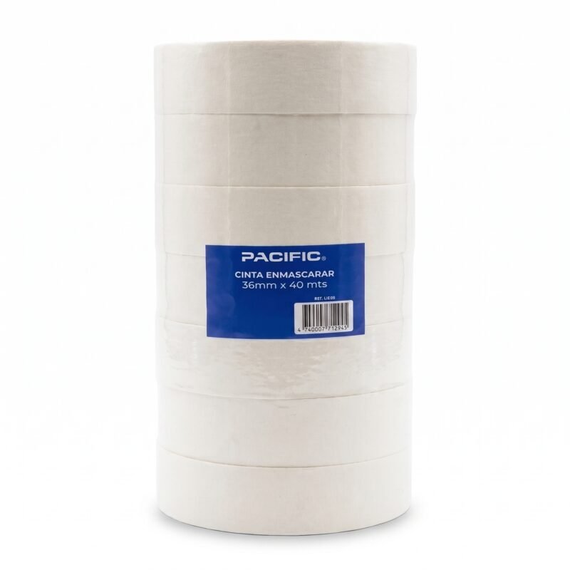 Pack 7 Cintas de Enmascarar Pacific 36 mm x 40 m – Masking Tape