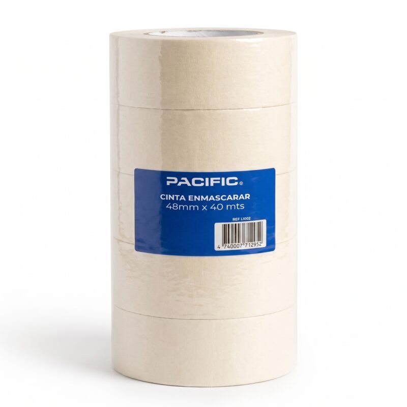 Pack 5 Cintas de Enmascarar Pacific 48 mm x 40 m – Masking Tape