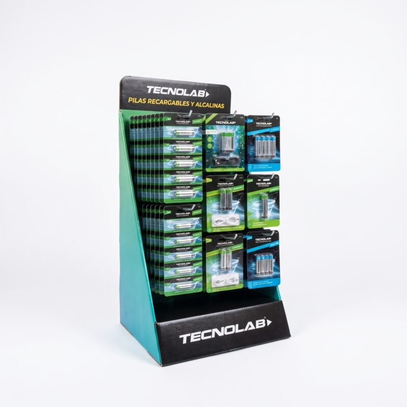 Exhibidor de Pilas Tecnolab (Por Compras Sobre 180mil +IVA)
