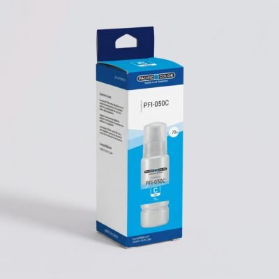 Botellas de Tinta Pacific Color Serie PFI-050 compatibles con Canon TC-20 Cian