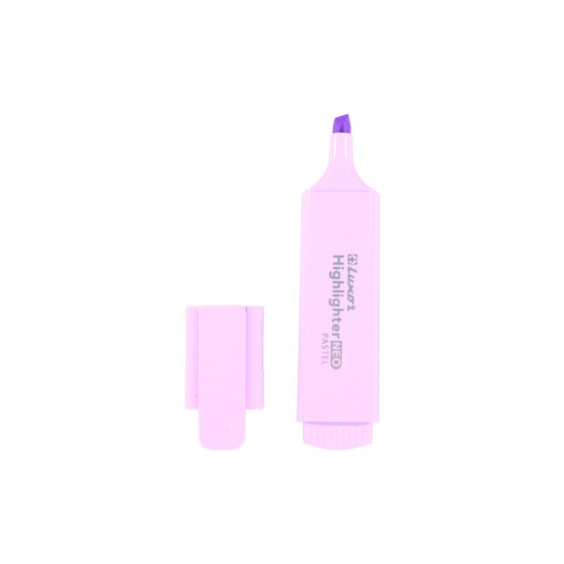 Destacador Luxor Pasteliter Pastel Morado Caja 12 Unidades — vista 3