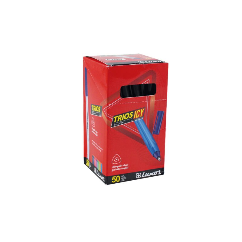 Bolígrafo Luxor Focus Trio Tinta Negra Caja 50 Unidades — vista 2