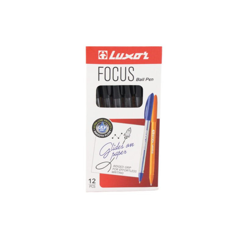 Bolígrafo Luxor Focus Tinta Negra Caja 12 Unidades