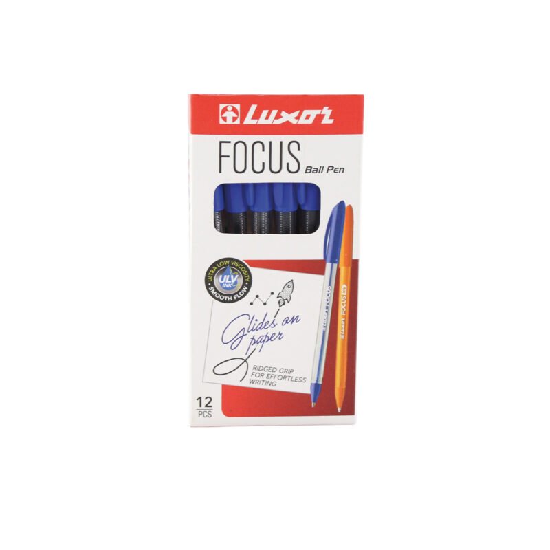 Bolígrafo Luxor Focus Tinta Azul Caja 12 Unidades