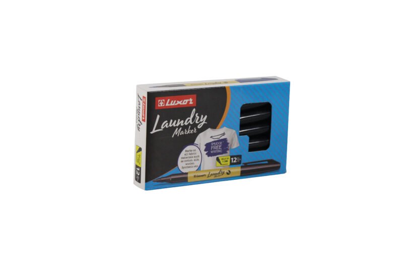 Marcador Luxor para Ropa Formato Lápiz Negro Caja 12 Unidades — vista 3