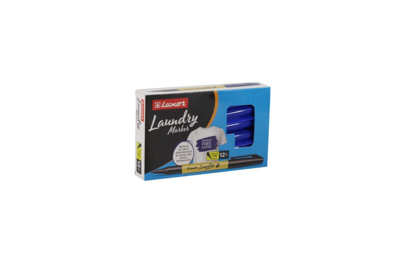 Marcador Luxor para Ropa Formato Lápiz Azul Caja 12 Unidades — vista 2