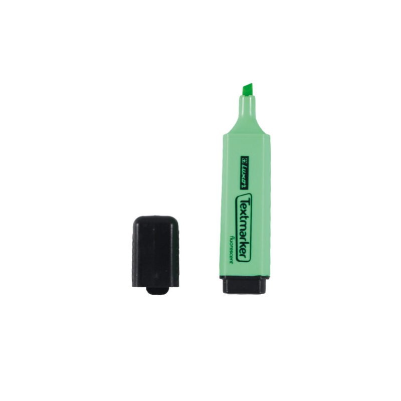 Destacador Luxor Textmarker Fluorescente Verde Caja 12 Unidades — vista 3