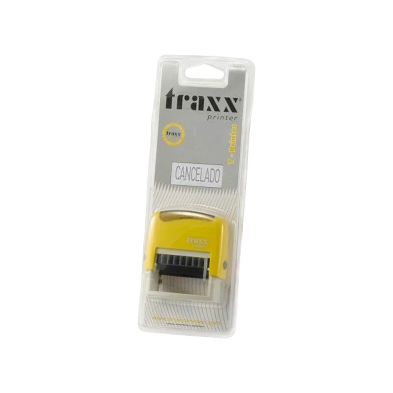 Timbre Autoentintado Traxx 1009 "Cancelado" Negro