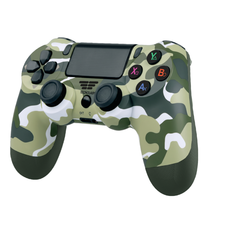Control Inalámbrico Joypad Tecnolab D-Shock para PS4 y PC Mimetizado — vista 2