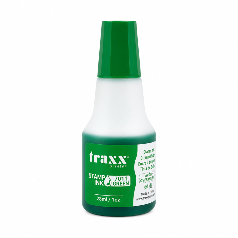 Tinta para Timbres Traxx 7011 Verde · 28 ml